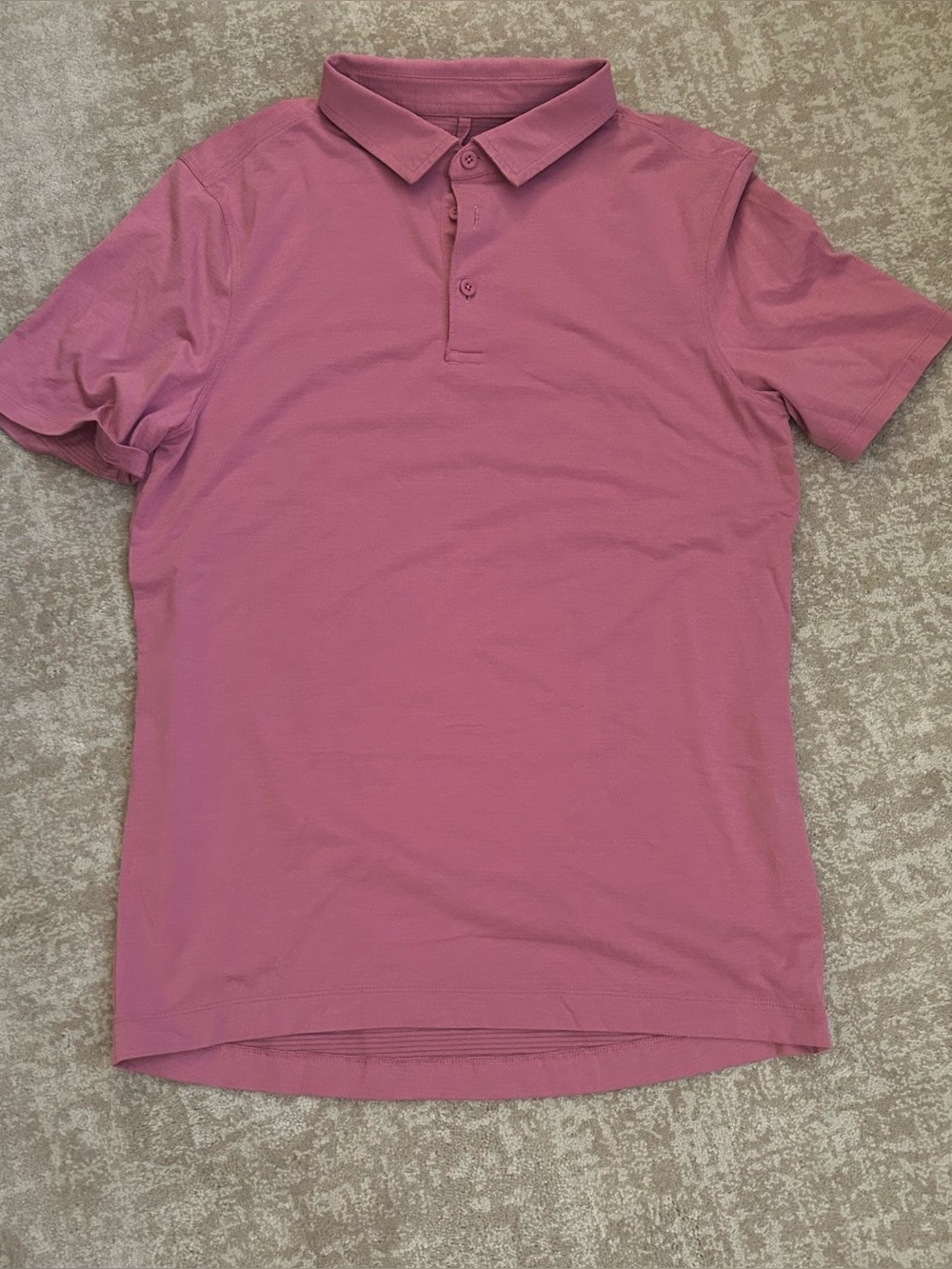 Lululemon Men’s Polo Shirt – Size Small – Pink/Rose